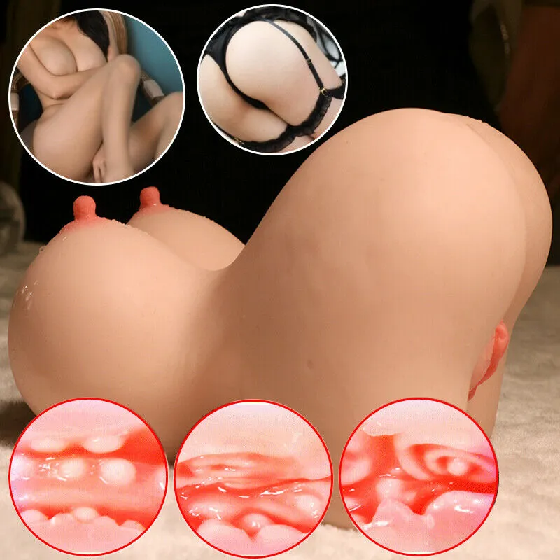 3D Sex Doll Torso Big Breast Ass Tight Vagina Pocket Pussy Asshole