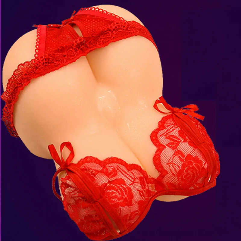 3D Sex Doll Torso Big Breast Ass Tight Vagina Pocket Pussy Asshole
