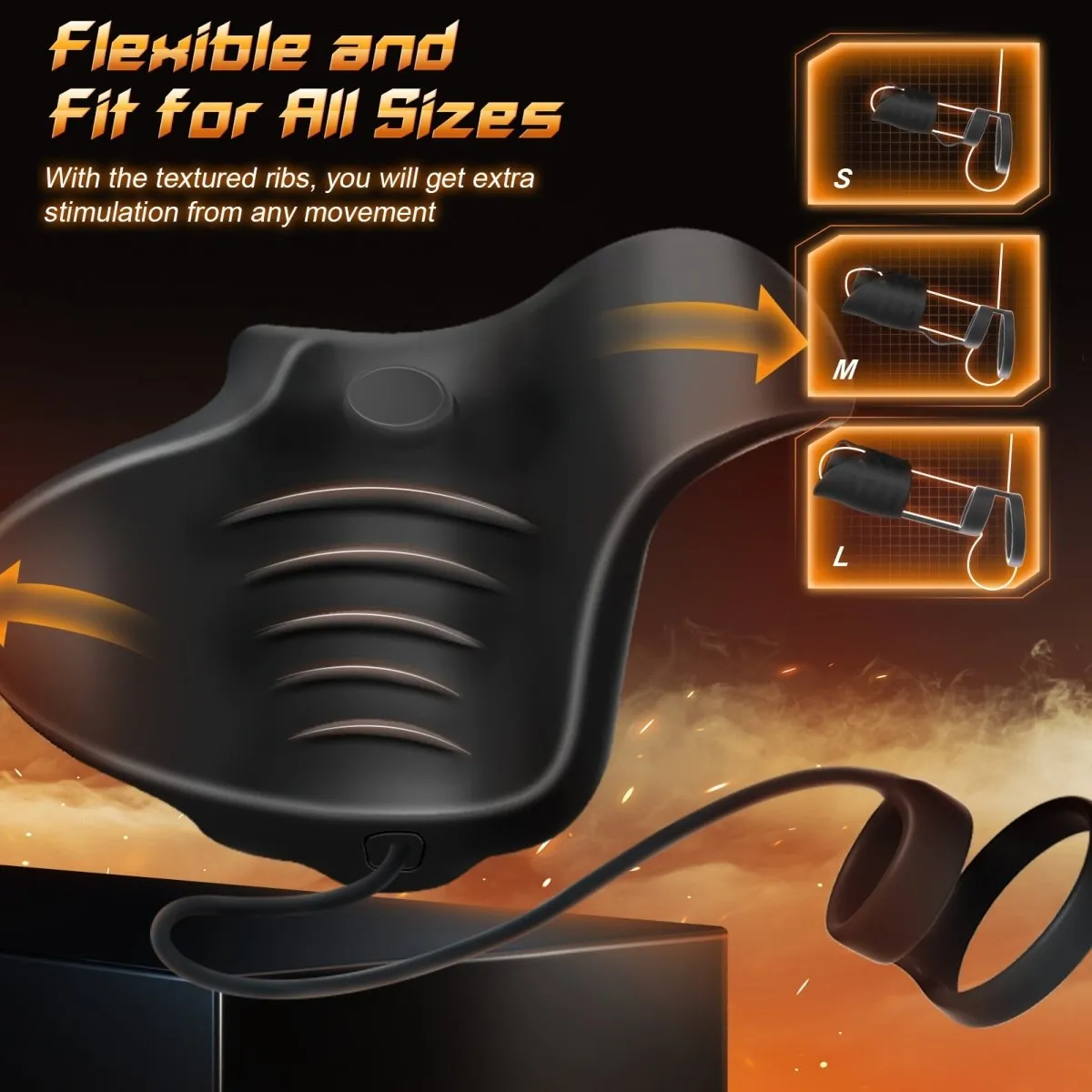 4 in 1 App Control Vibration and Pulsing Penis Trainer Male Toy with Cock Ring