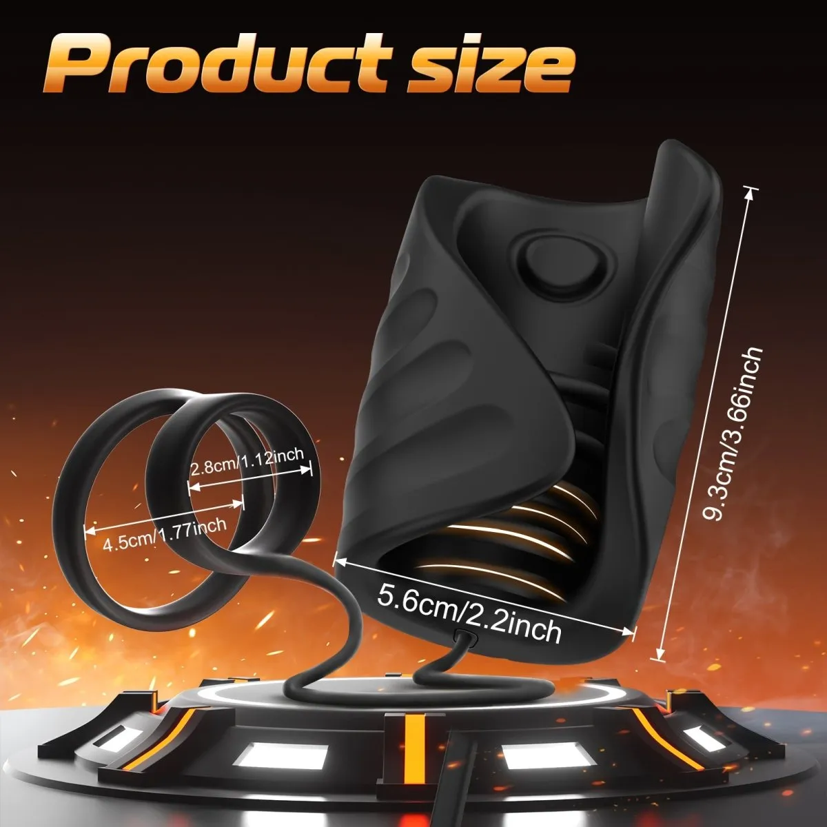 4 in 1 App Control Vibration and Pulsing Penis Trainer Male Toy with Cock Ring