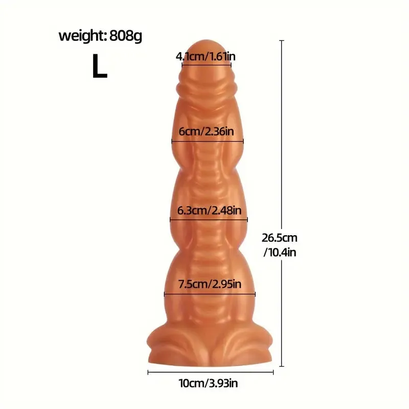 5.98in 8.46in 10.4in Fantasy Silicone Soft Dildo For Female Male Sex Toy