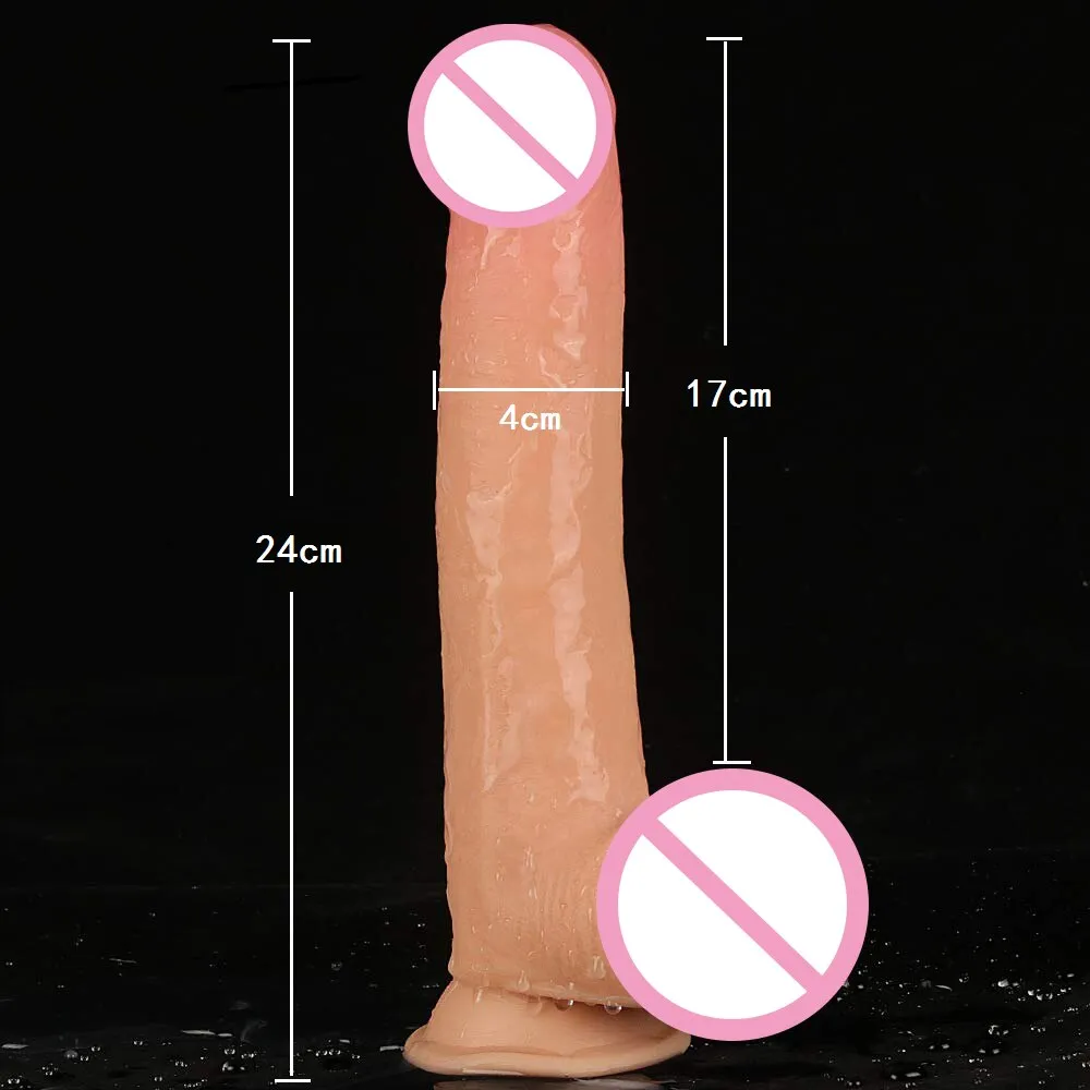 9 Inch Sliding Skin Huge Realistic  Dildo