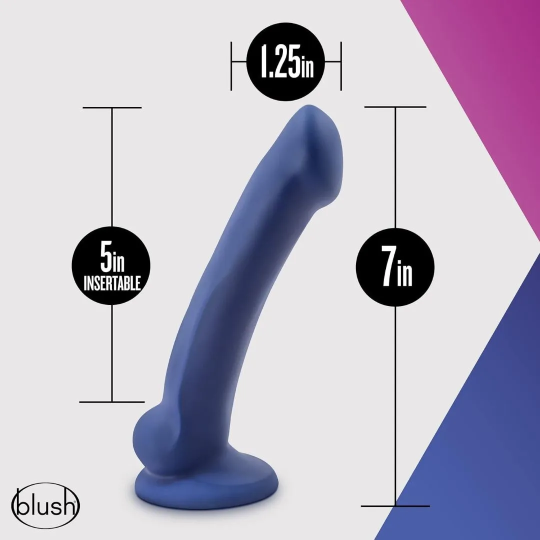 Avant D10 Ergo MINI 6.5 Non-Porous Silicone Dildo - Indigo