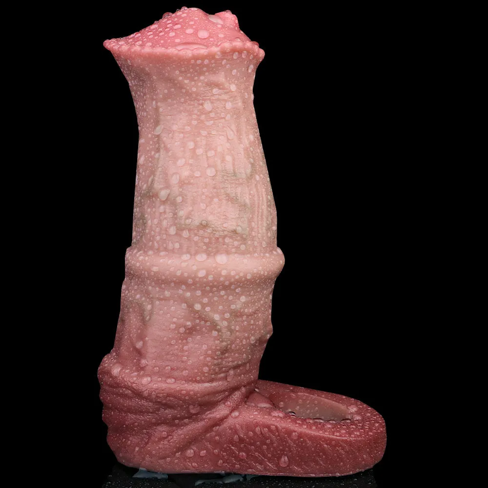 Big Girthy Penis Sleeve Condom Sex Toys for Men - Fantasy Horsedildo Cock Sheath Extender