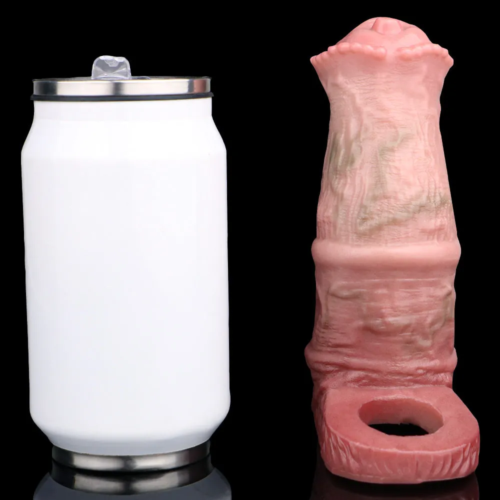 Big Girthy Penis Sleeve Condom Sex Toys for Men - Fantasy Horsedildo Cock Sheath Extender