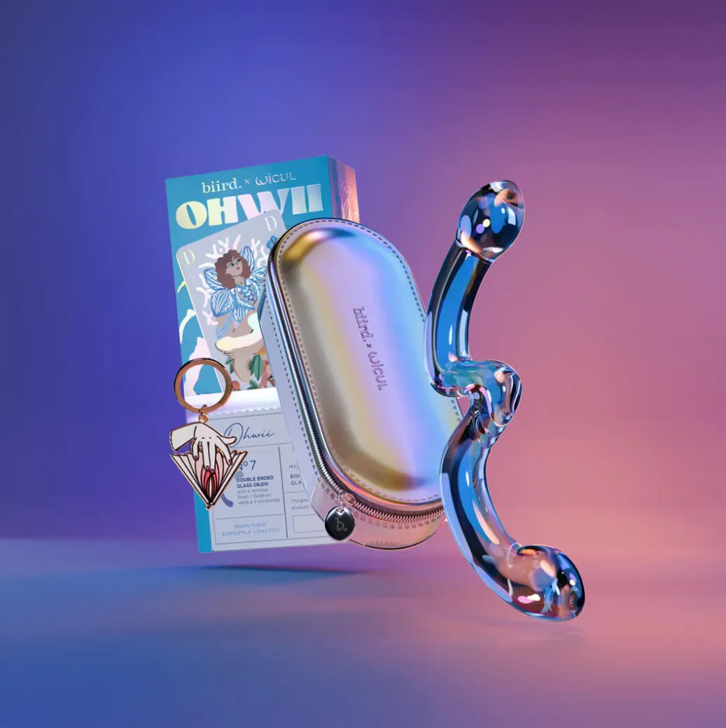 Biird Ohwii Luxury Glass Double Dildo