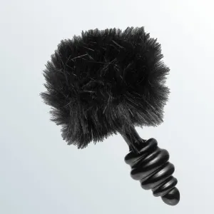 Black Bunny Tail Anal Plug