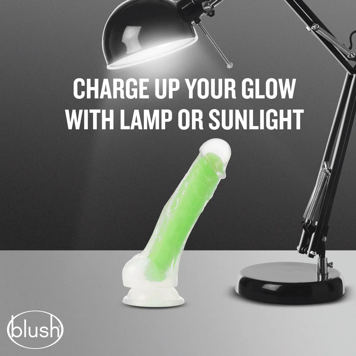 Blush Neo Elite Glow In The Dark 7.5-Inch Green Dildo