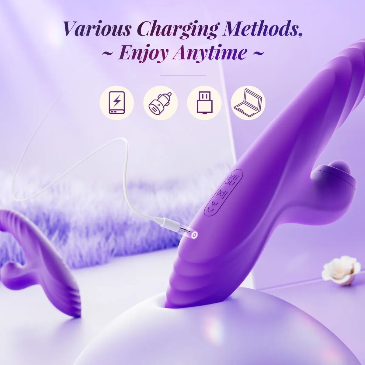 CHERLY|4 in 1 G Spot Thrusting & Tapping Vibrator Clitoral Stimulator