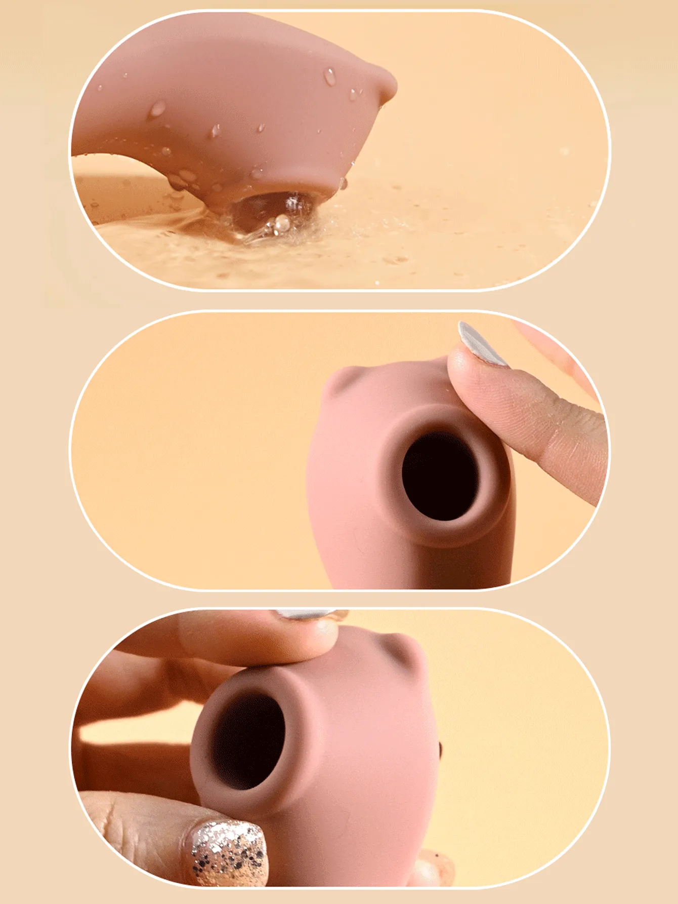 Clit Sucking Stimulator - Fantasy Bear Pocket Clitoral Vibrator Gift Female Sex Toy