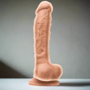 Colours Dual Density 8 Inch Silicone Dildo - Vanilla