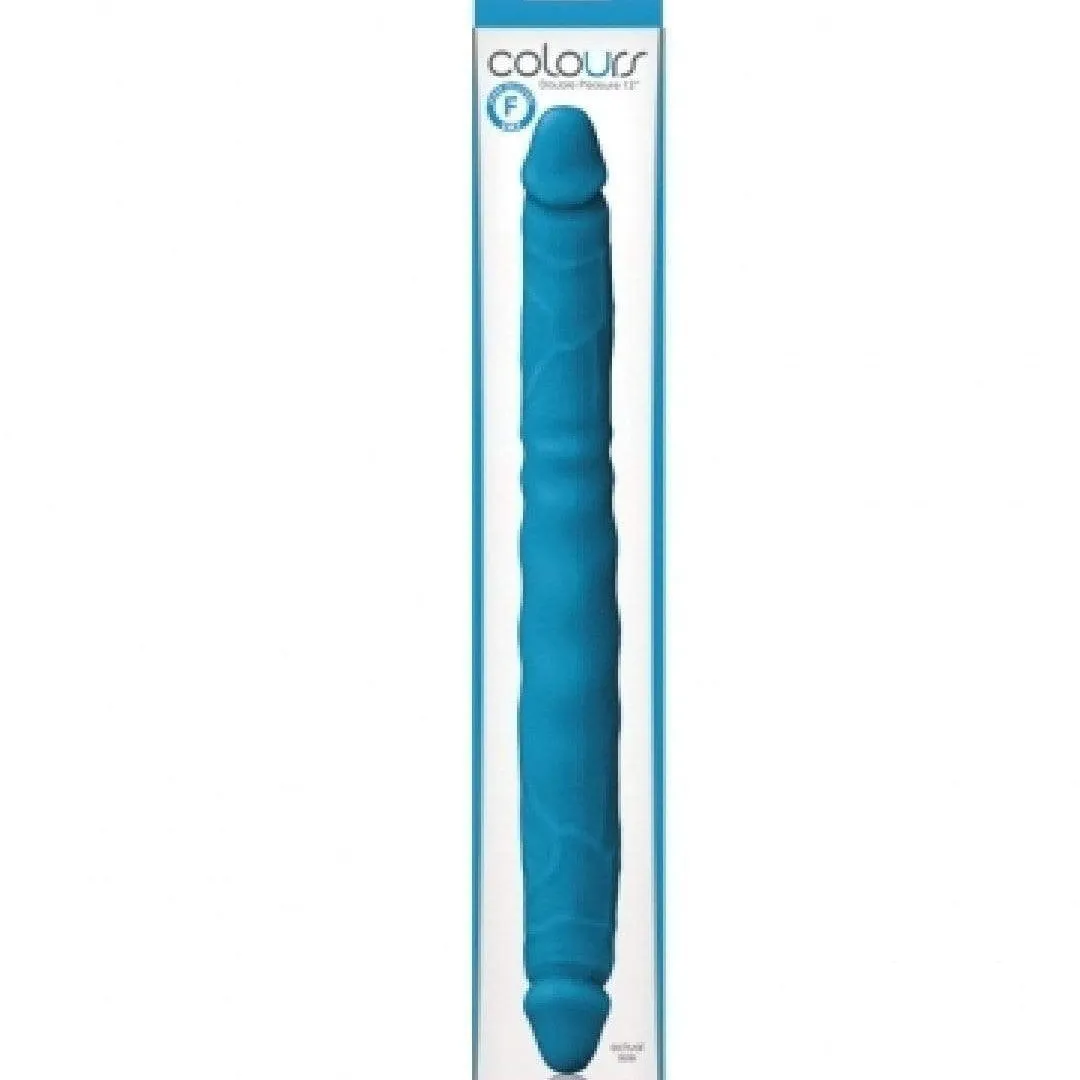 Colours Pleasures 12 Inch Blue Silicone Double Dildo