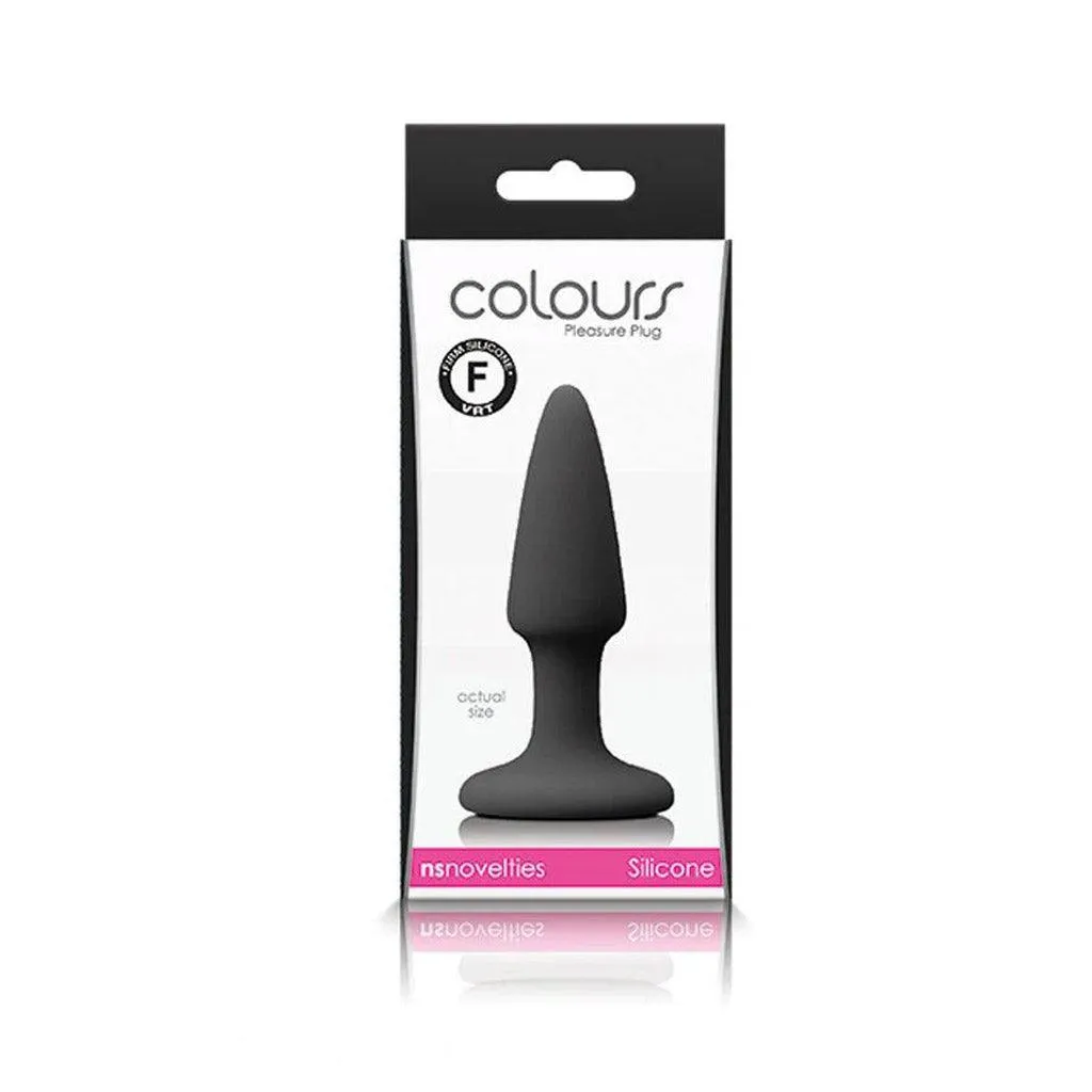 Colours Pleasures Mini Butt Plug. Black