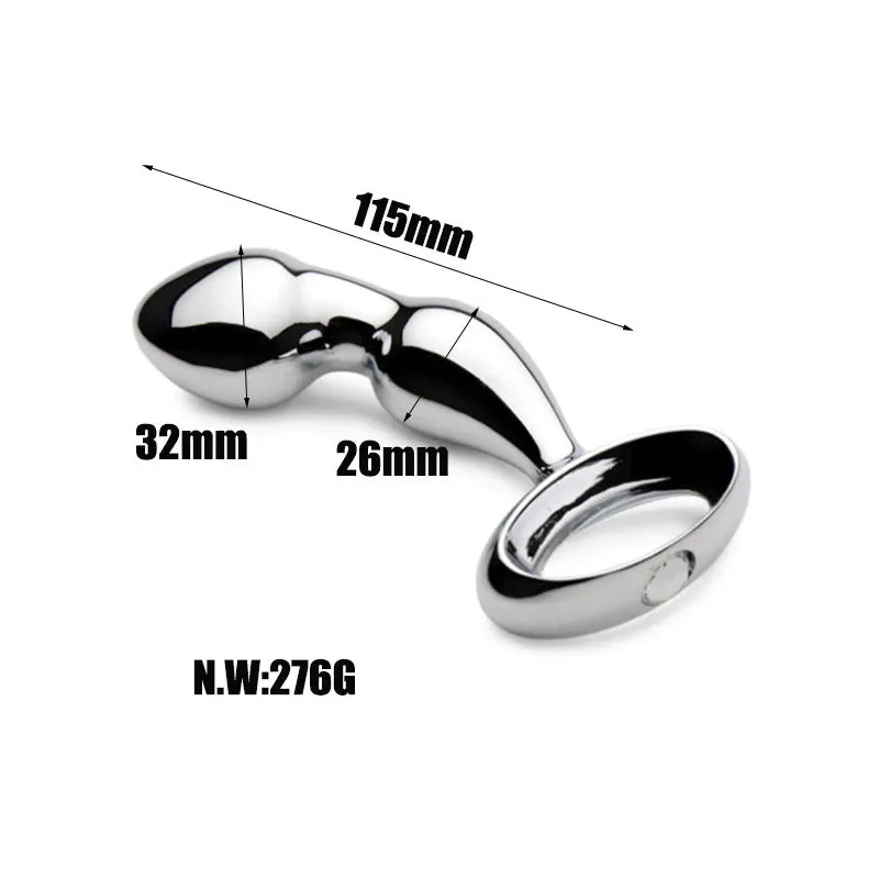 Come Closer Deluxe Fetish Plug | P-spot | Stainless steel | Chrome