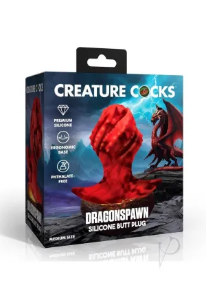 Creature Cock Dragonspawn Plug Md Red