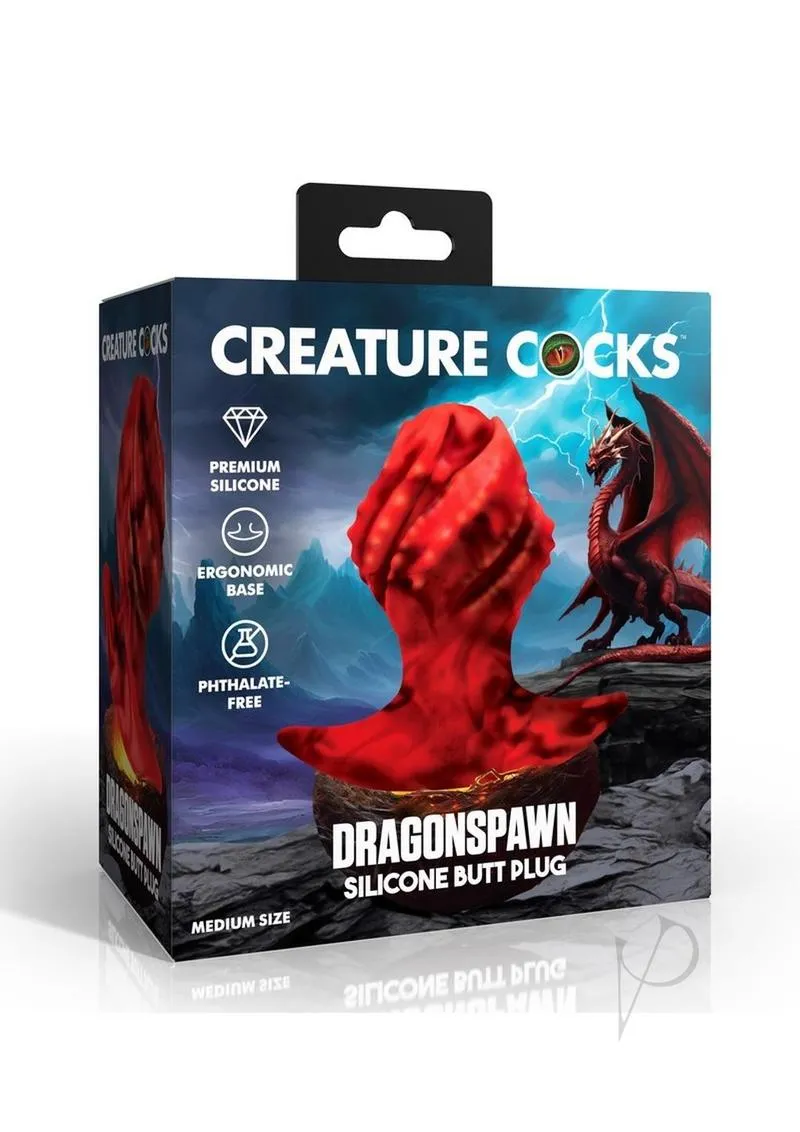 Creature Cock Dragonspawn Plug Md Red
