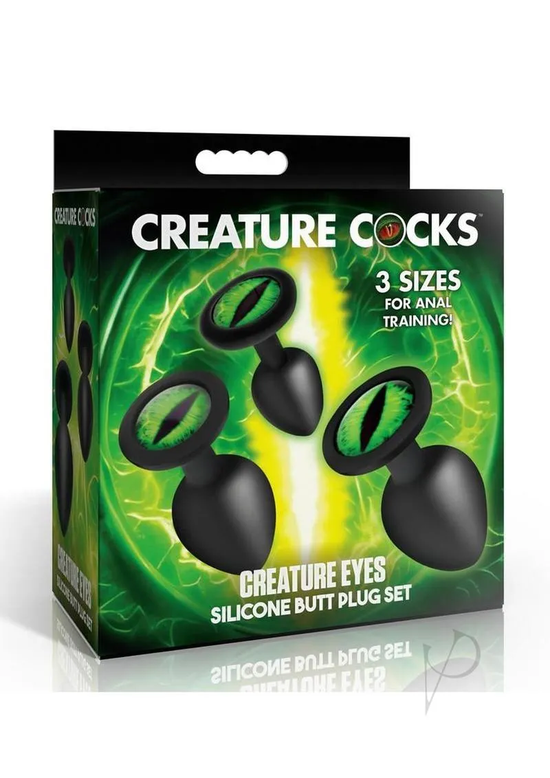 Creature Cock Green Eye Plug Set 3pc