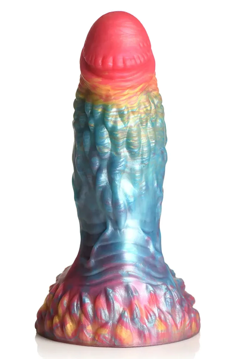 Creature Cocks Rainbow Phoenix Vibrating Silicone Dildo