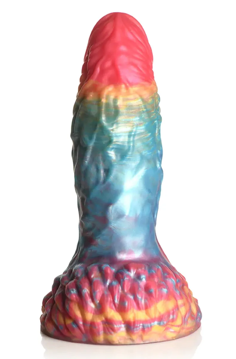 Creature Cocks Rainbow Phoenix Vibrating Silicone Dildo