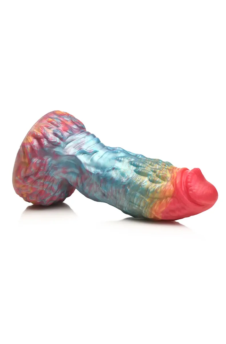Creature Cocks Rainbow Phoenix Vibrating Silicone Dildo