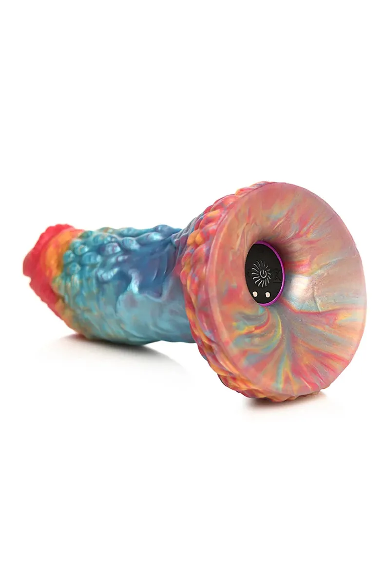 Creature Cocks Rainbow Phoenix Vibrating Silicone Dildo