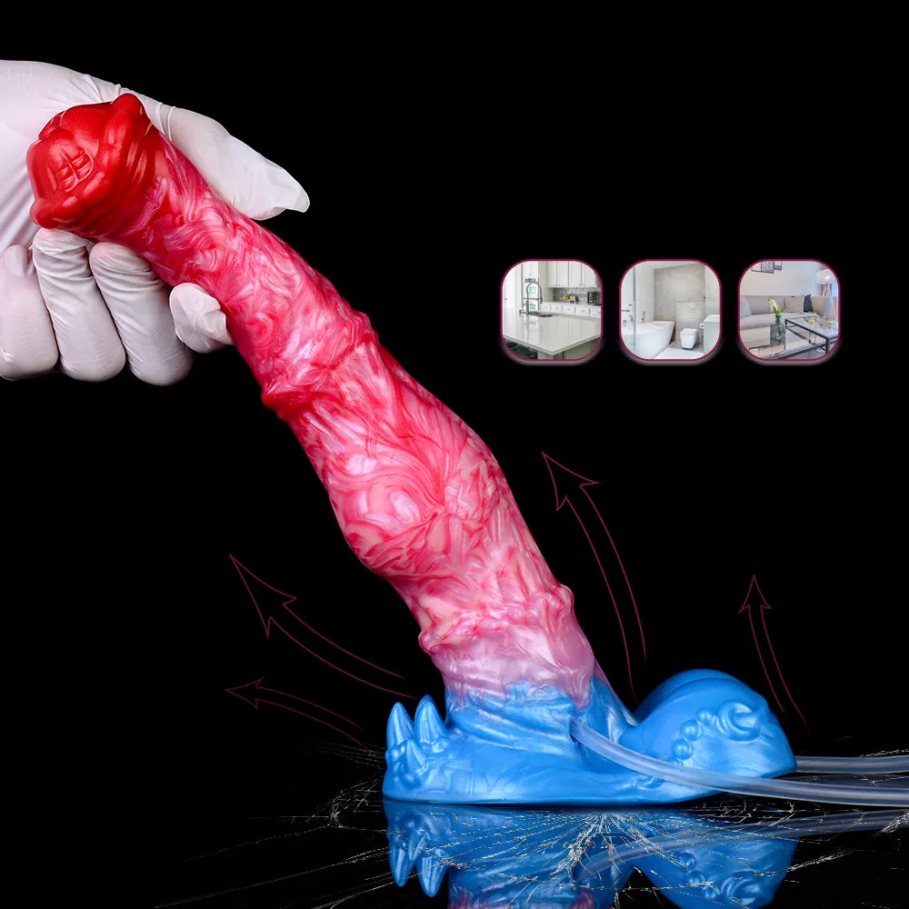 Ejaculating Inflatable Dragon Dildo Anal Butt Plug - Crawl Clit Stimulation Vaginal Masturbation Sex Toys