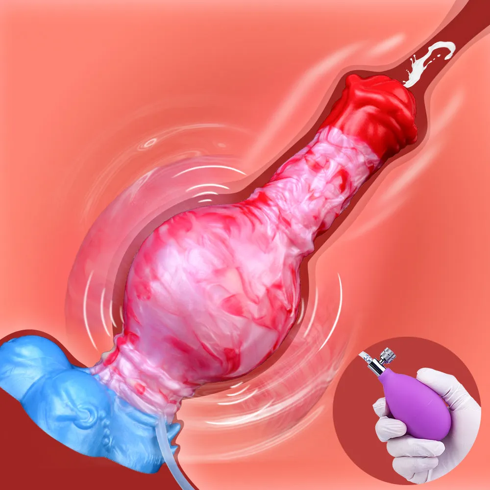 Ejaculating Inflatable Dragon Dildo Anal Butt Plug - Crawl Clit Stimulation Vaginal Masturbation Sex Toys