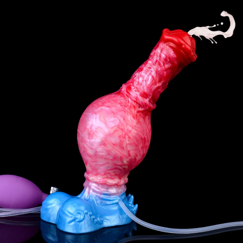 Ejaculating Inflatable Dragon Dildo Anal Butt Plug - Crawl Clit Stimulation Vaginal Masturbation Sex Toys