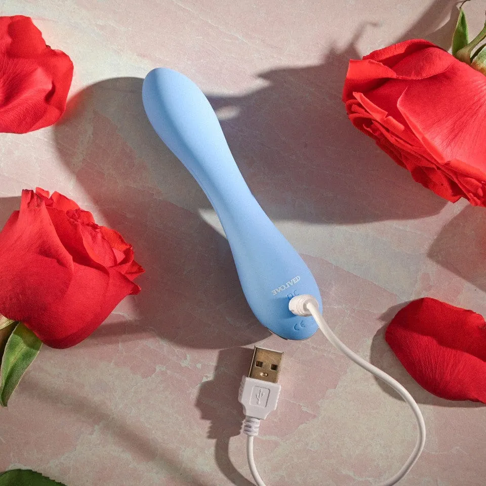 Evolved - Blue Crush G Spot Dildo (Blue)