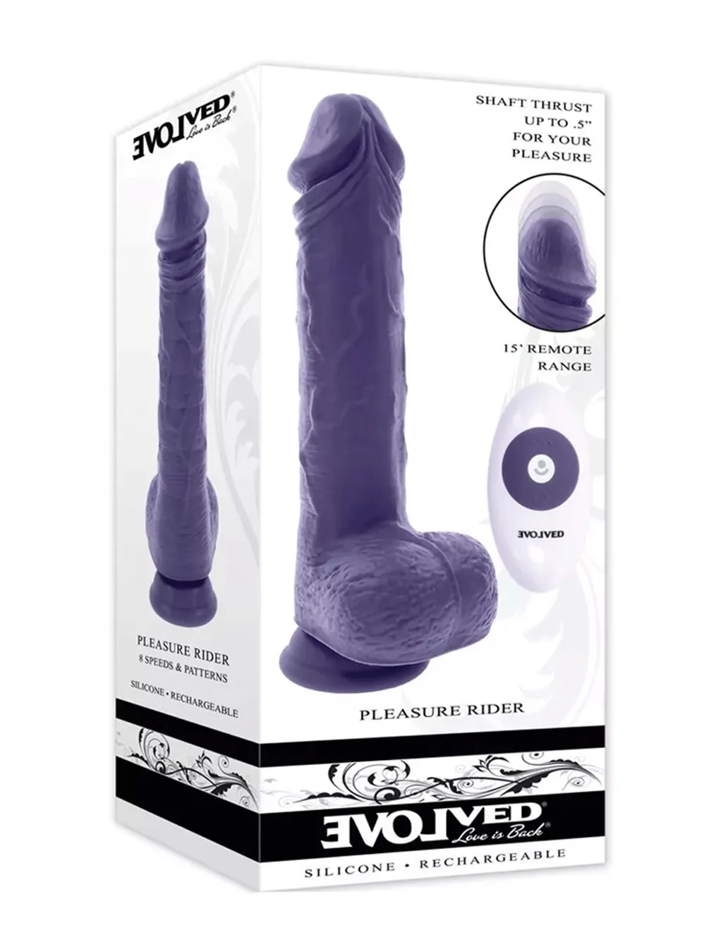 Evolved Pleasure Rider Thrusting Dildo