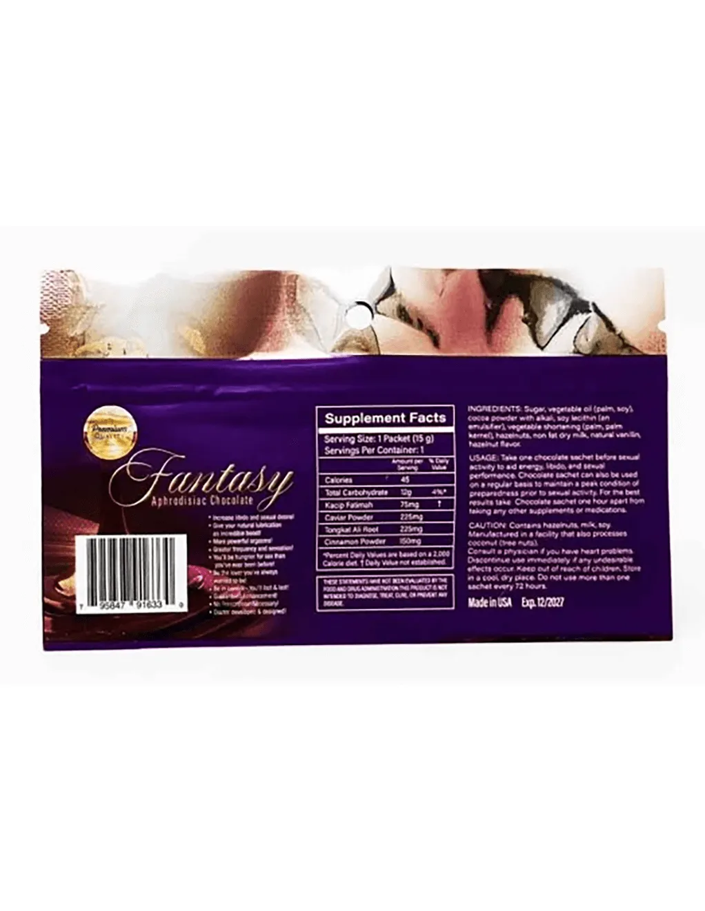 Fantasy Female Aphrodisiac Chocolate 1ct