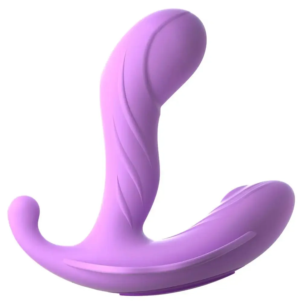 Fantasy Silicone Purple G-spot and Clitoral Vibrator with Remote