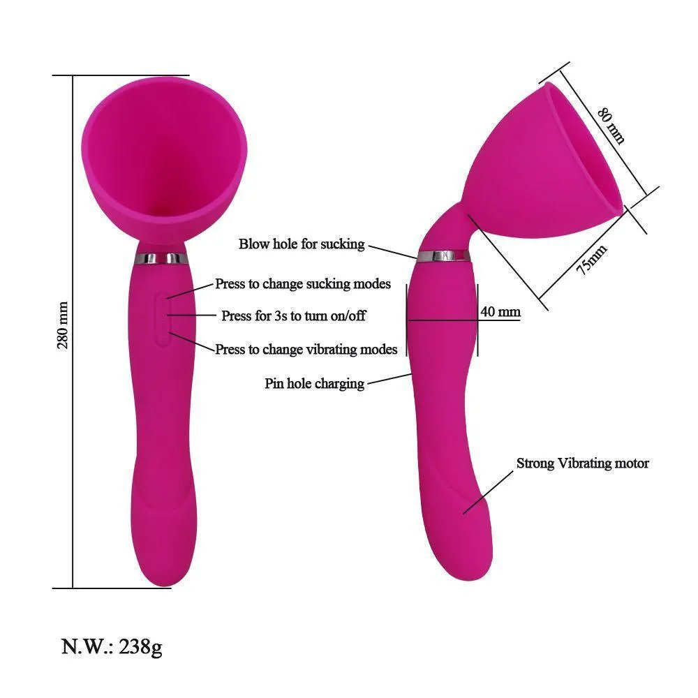 Female Masturbation Breast Sucking Simulation Vibrator
