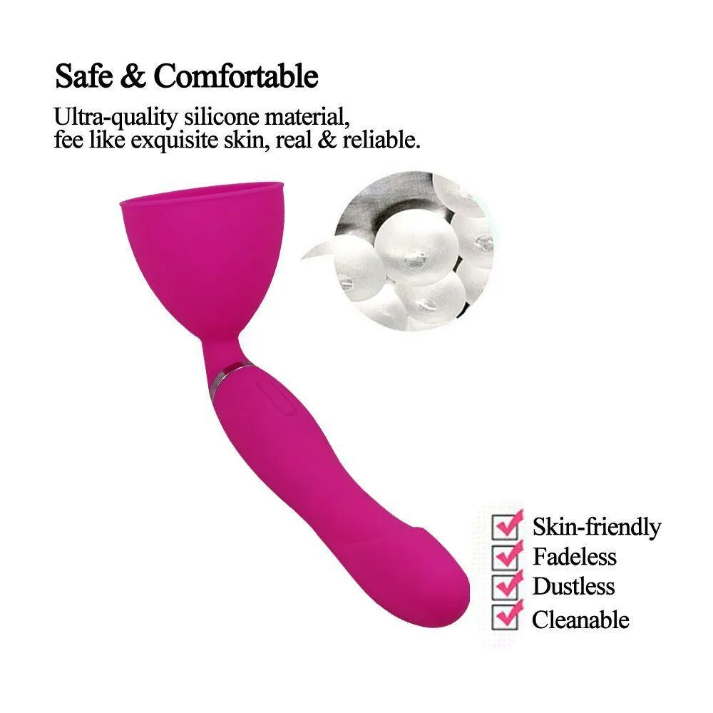 Female Masturbation Breast Sucking Simulation Vibrator