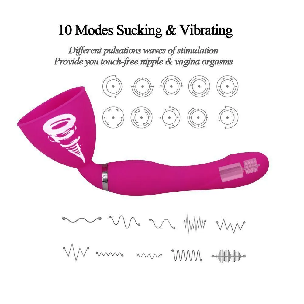 Female Masturbation Breast Sucking Simulation Vibrator