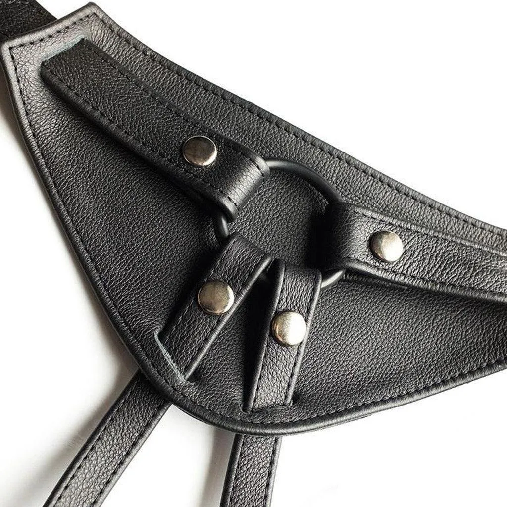 Full Curves Leather Strapon Harness