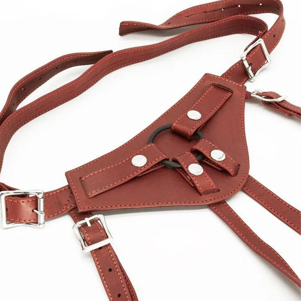 Full Curves Leather Strapon Harness