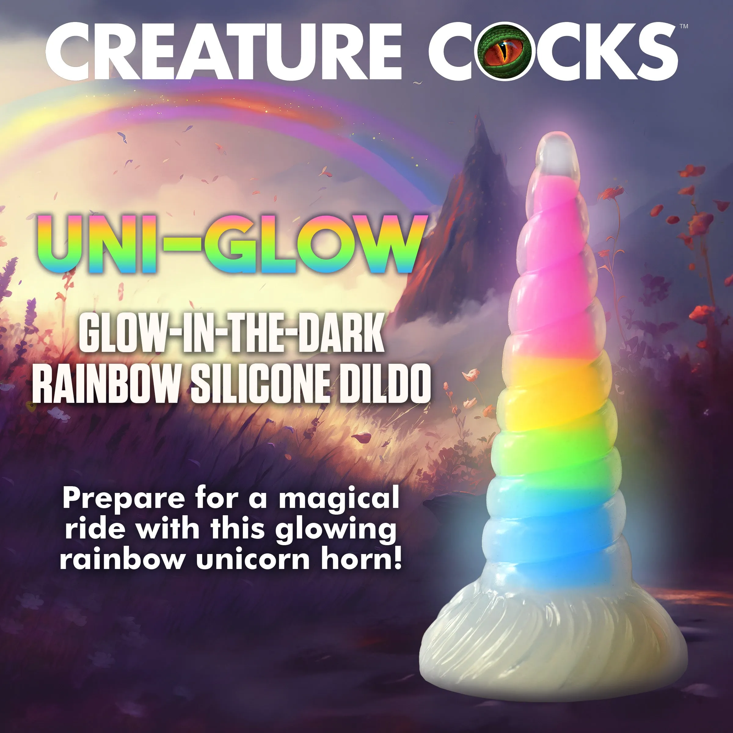 Glow-in-the-Dark Unicorn Horn Dildo