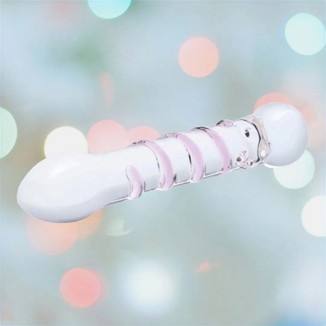 Gläs Spiral Staircase Full Tip G-Spot Glass Dildo