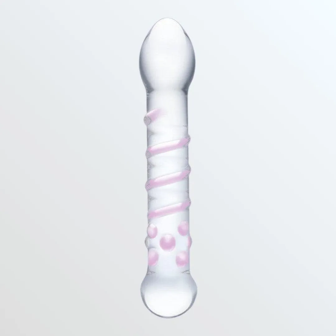 Gläs Spiral Staircase Full Tip G-Spot Glass Dildo