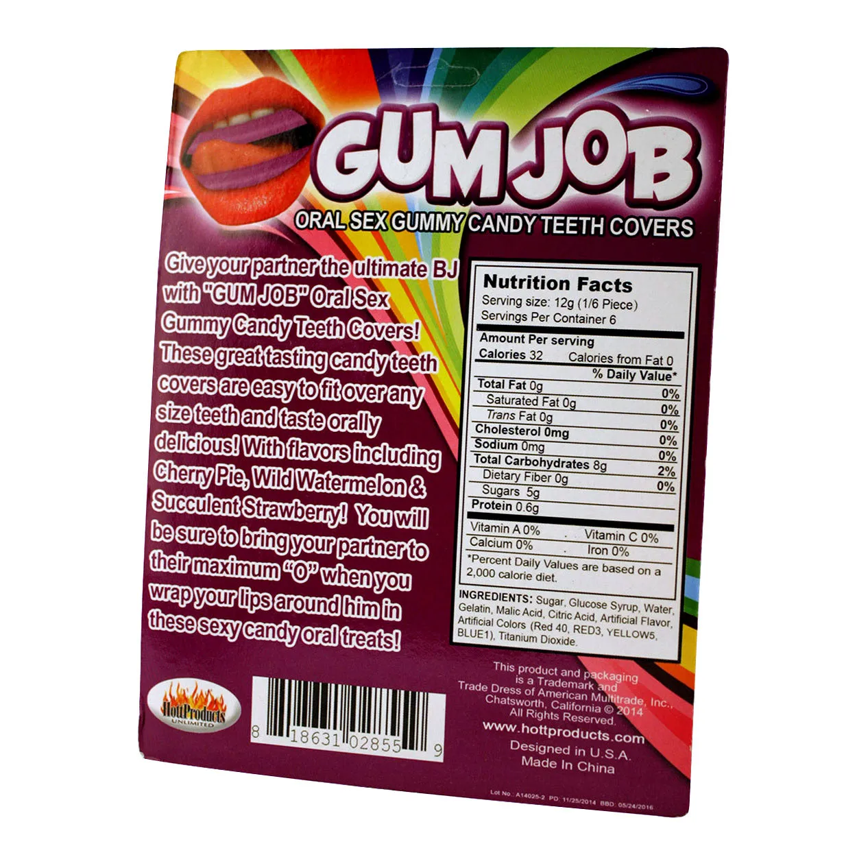 Gum Job Gummy Candy Teeth Covers - The Weirdest-Looking Oral Sex Aid Ever
