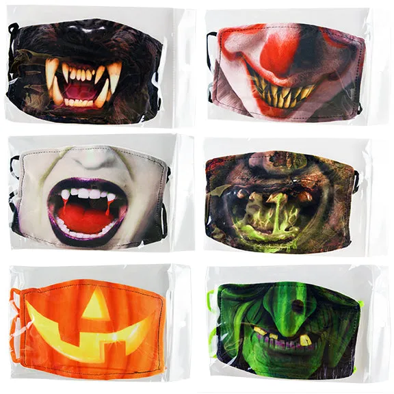 Halloween Printed Mask - 24 Pieces Per Retail Ready Display KP4175