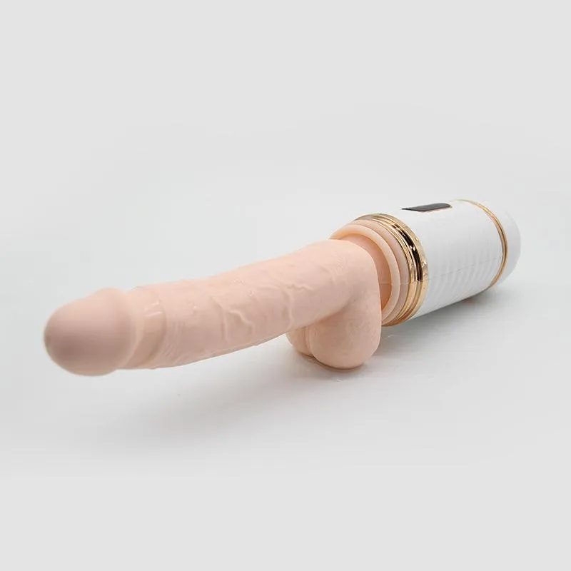 Heated Telescopic Dildo Vibrator Automatic Sex Machine Gun