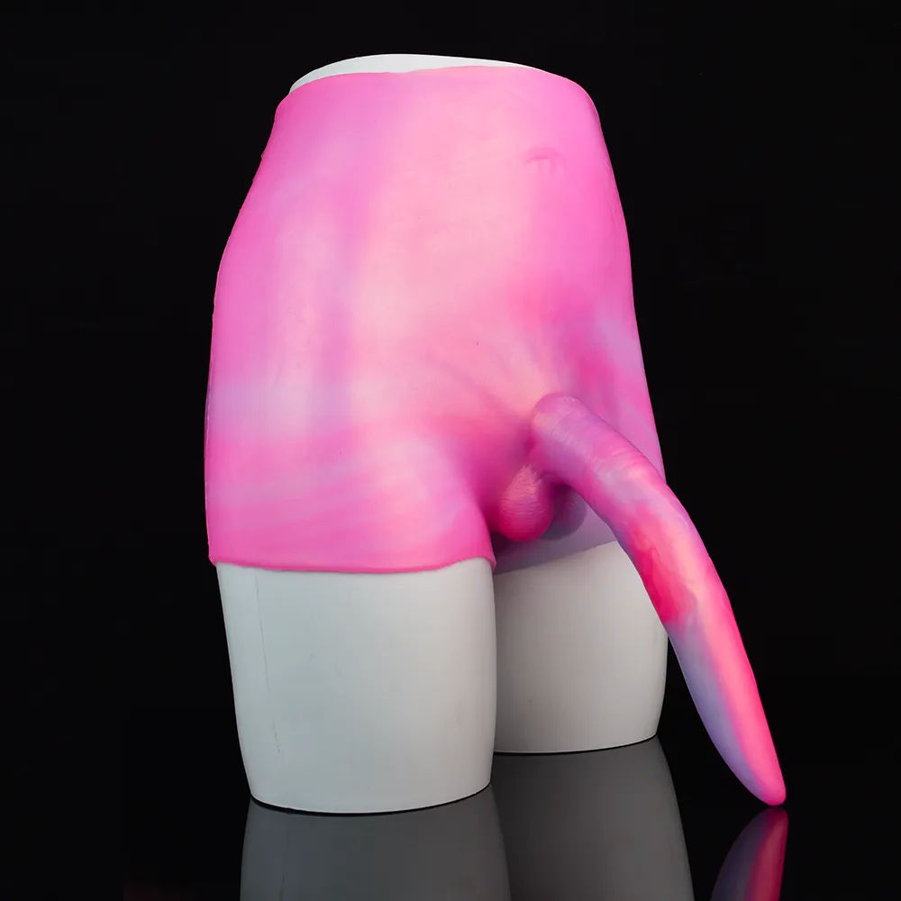 High Waisted Wearable Dildo Pants - Strap On Deer Whip Fantasy Dildos Pegging Sexuality