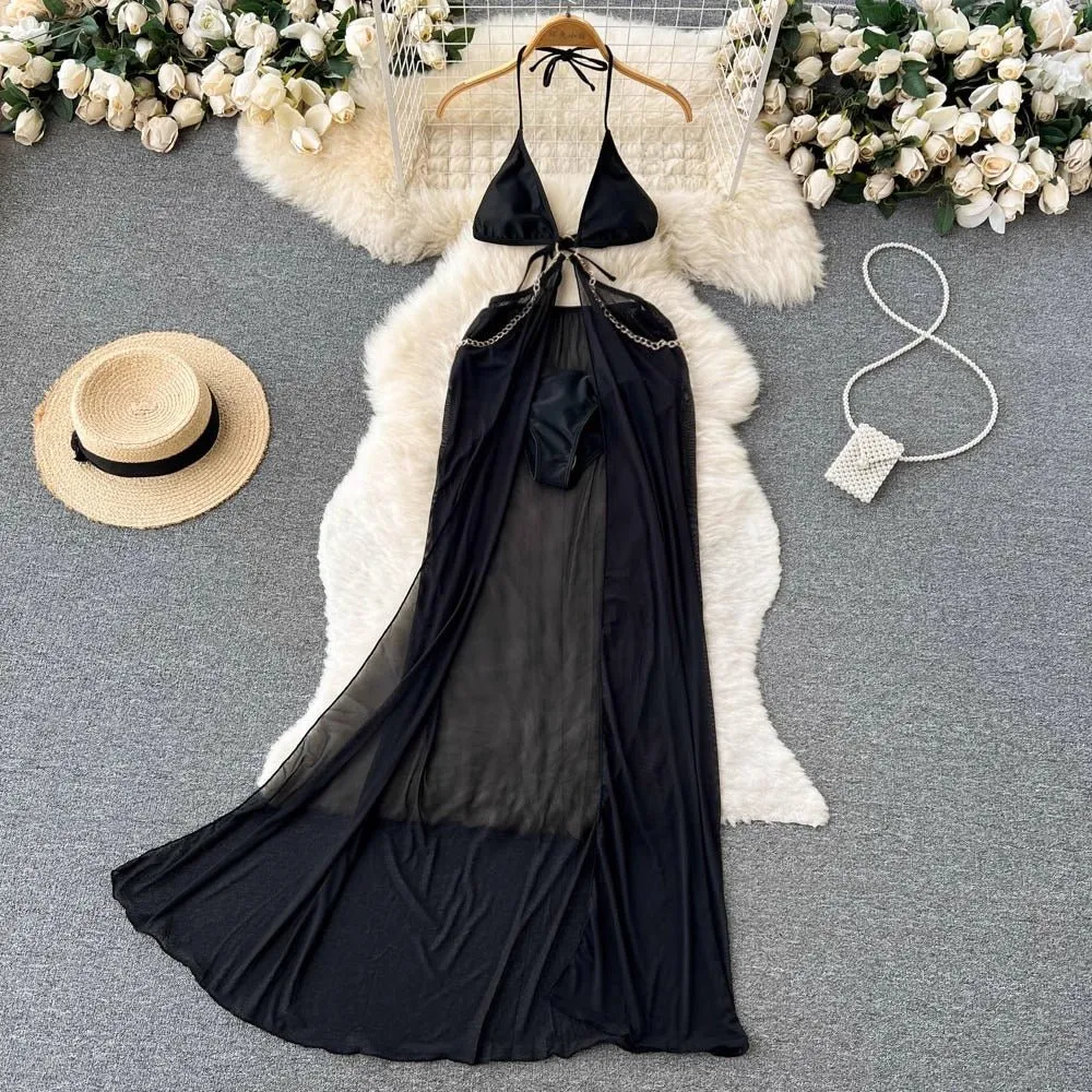 Hotter Than Ever Cutout Long Lingerie