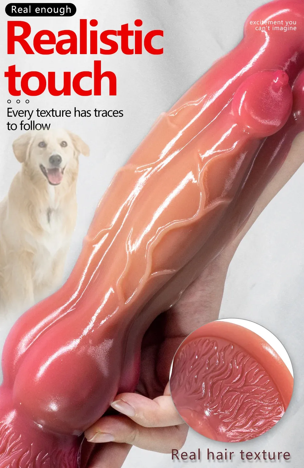 Huge Animal Dildo Butt Plug - Monster Wolf Dildo Vaginal Anal Sex Toys