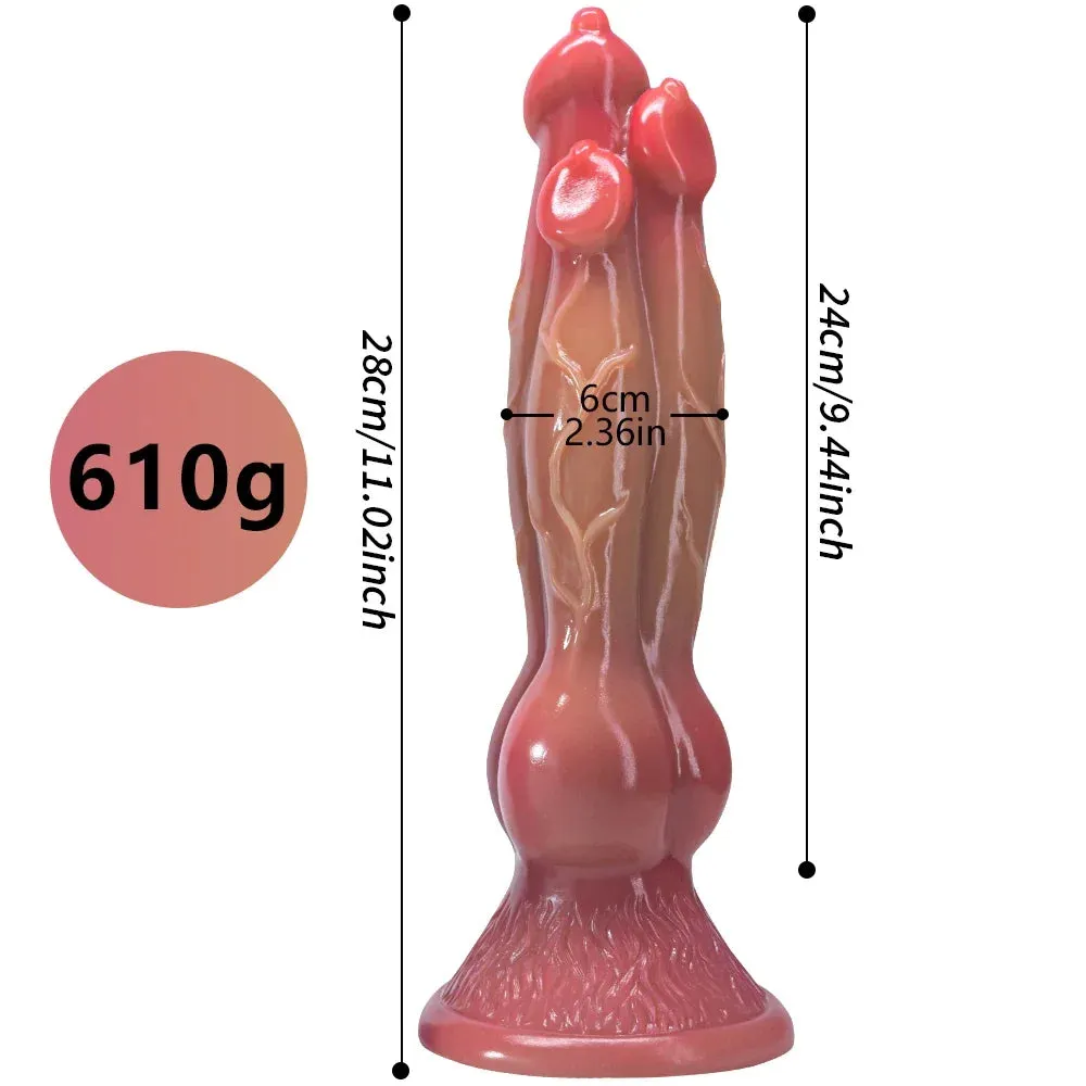 Huge Animal Dildo Butt Plug - Monster Wolf Dildo Vaginal Anal Sex Toys