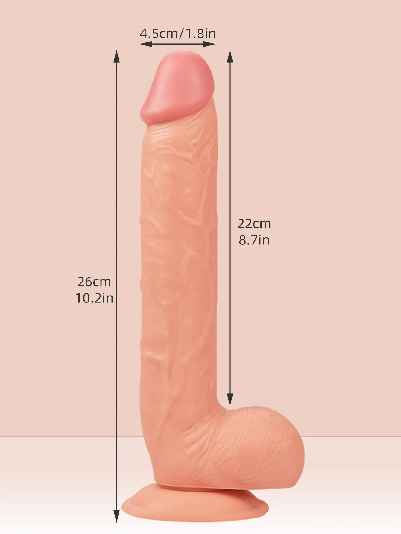 Huge Dildos Female Sex Toys - 10 inch Large Silicone Anal Dildo with Big Suction Cup