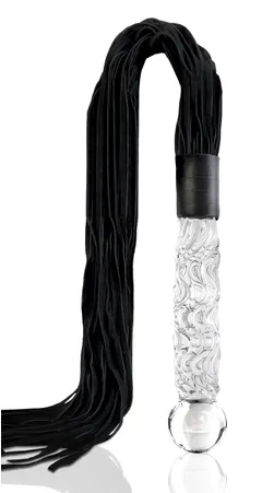 Icicles No 38 Glass Handle Cat O Nine Tails Whip