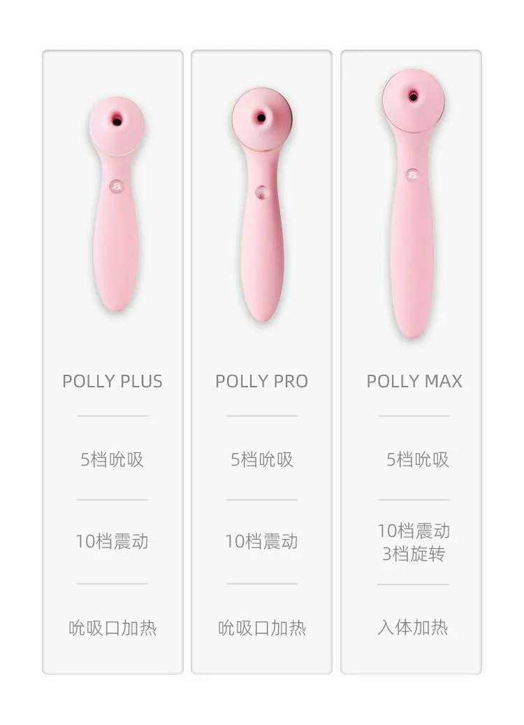 KISSTOY Polly Plus Rechargeable Whisper Quiet Clitoral Suction Stimulator